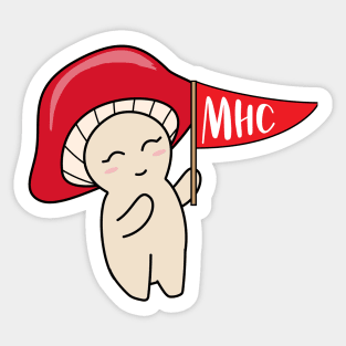 Red Pegasus Moho Mushroom! Sticker